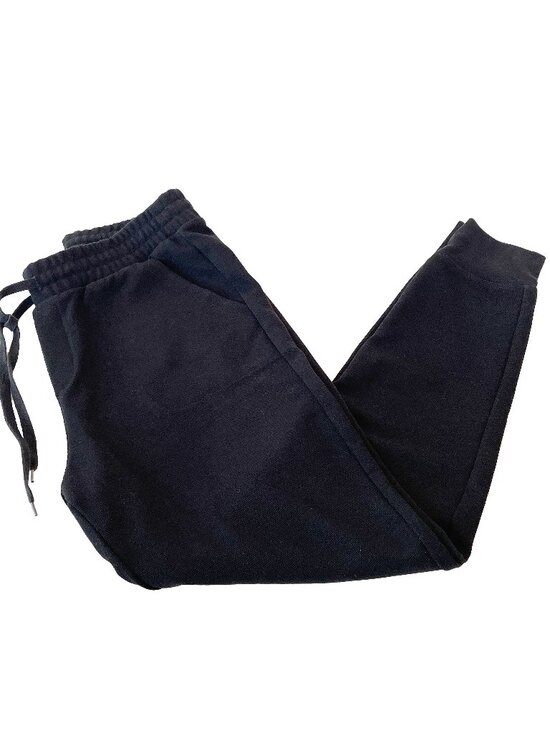 Uniqlo Pants - Uniqlo Small Black Knit Ankle Length Pants Elastic Drawstring Stretch Waistband